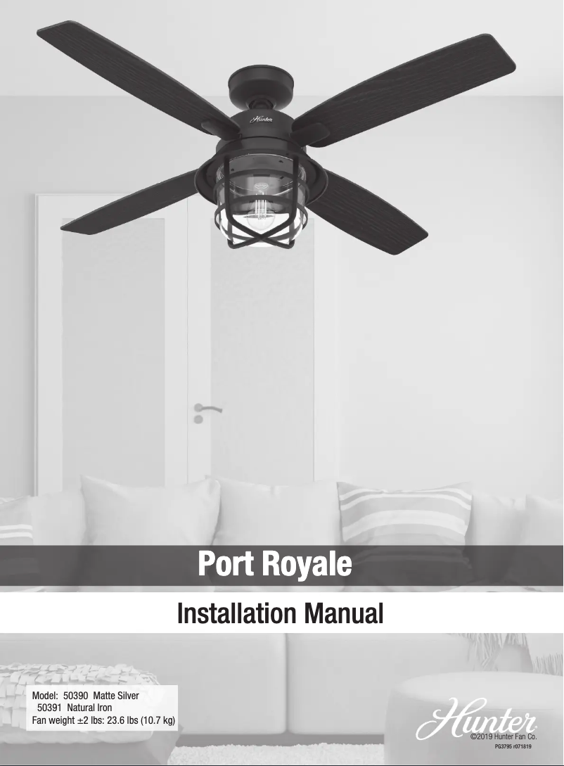 Imagen de la primera página del manual del dispositivo Port Royale 50390