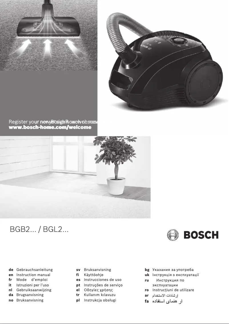 Página 1 del manual Manual de usuario Bosch BGB2UCARP