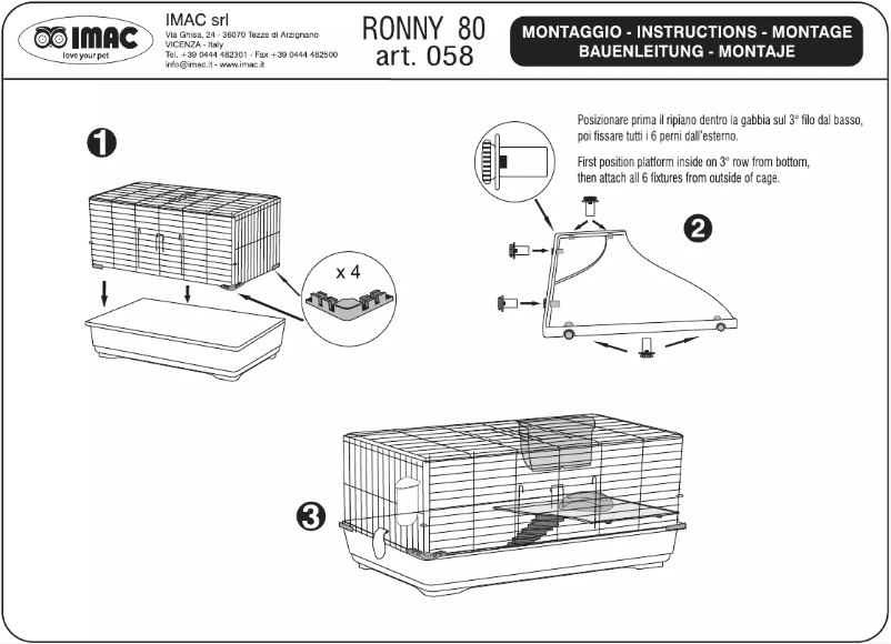 Imagen de la primera página del manual del dispositivo Ronny 80