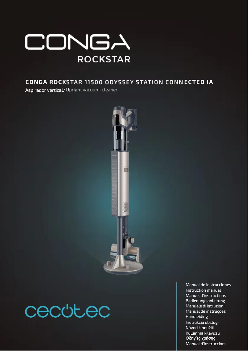 Página 1 del manual Manual de usuario Cecotec Conga Rockstar 11500 Odyssey Station Connected IA