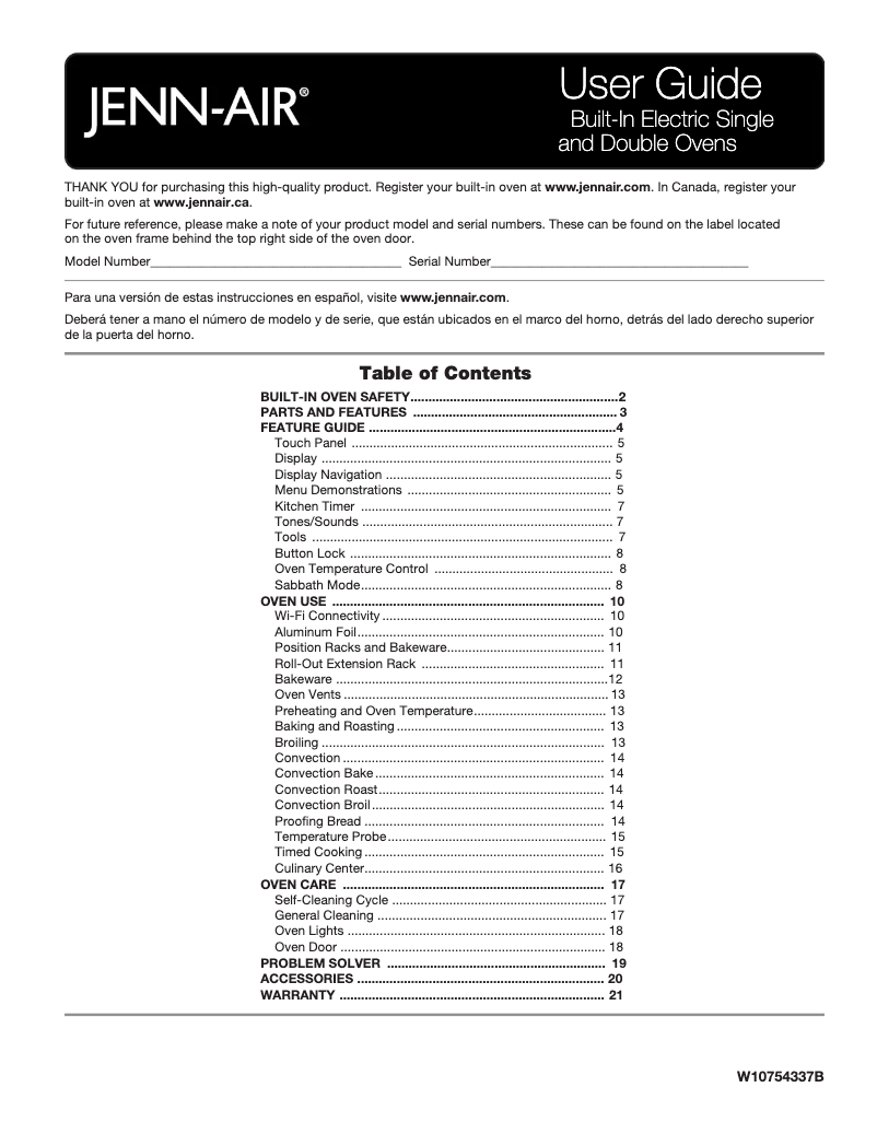Imagen de la primera página del manual del dispositivo JJW3430DS