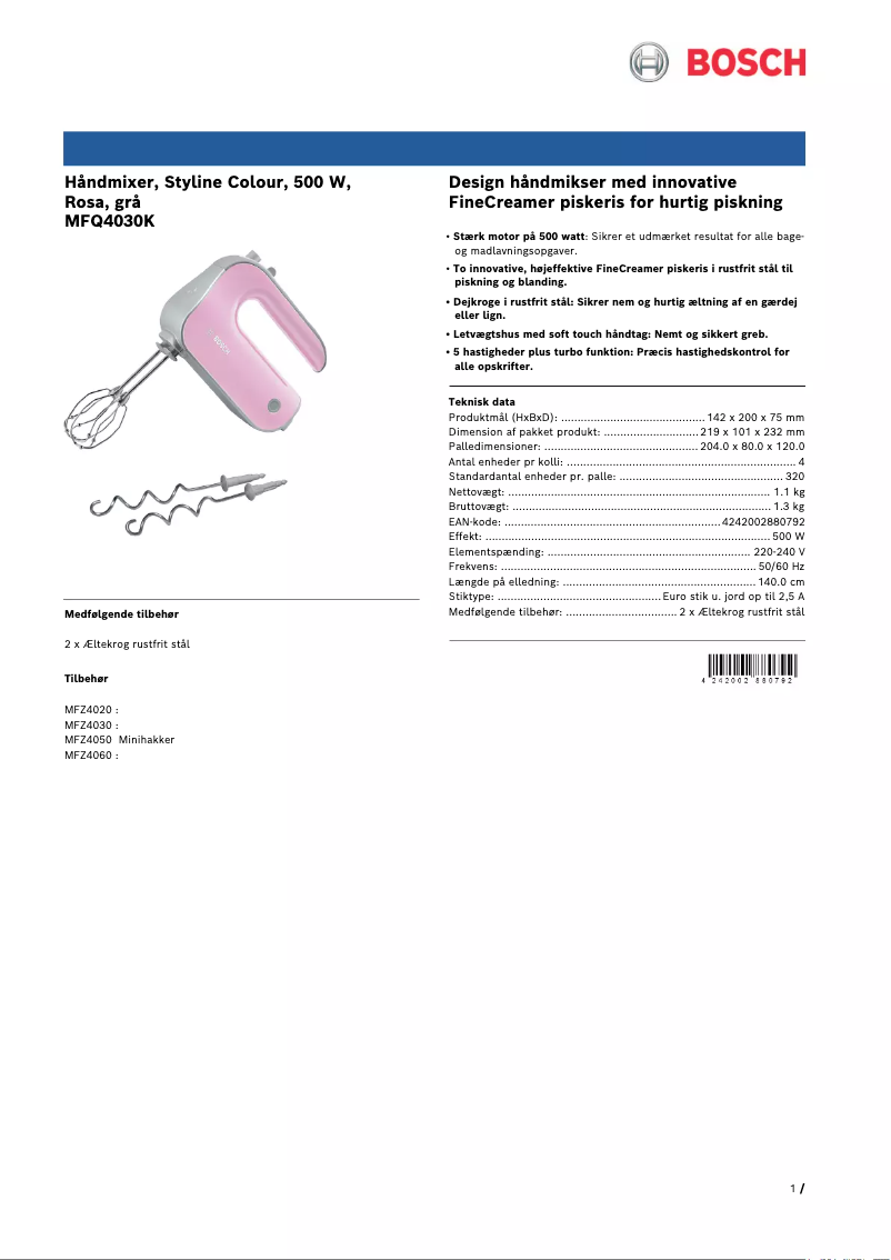 Imagen de la primera página del manual del dispositivo MFQ4030K