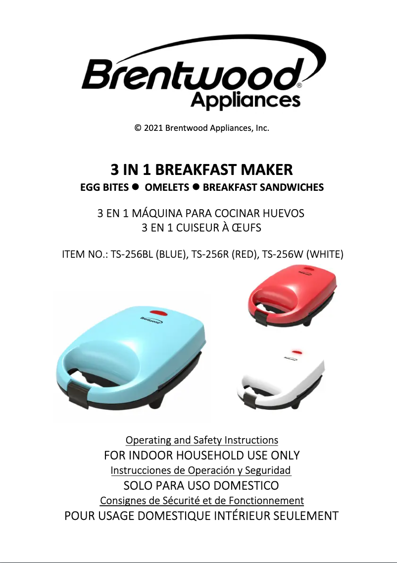 Página nº 1 - Manual de usuario Brentwood TS-256BL