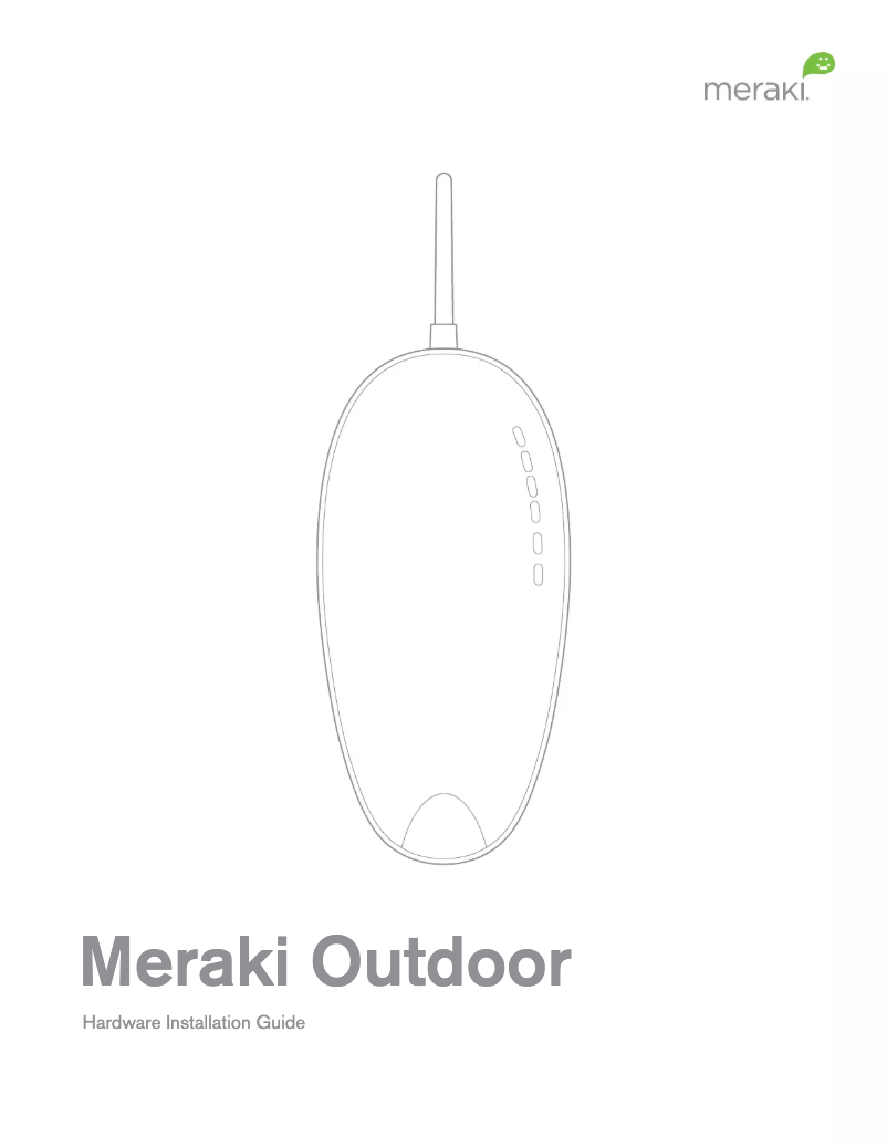 Imagen de la primera página del manual del dispositivo Outdoor