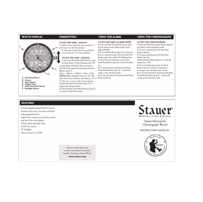 Página 1 del manual Manual de usuario Stauer 32262