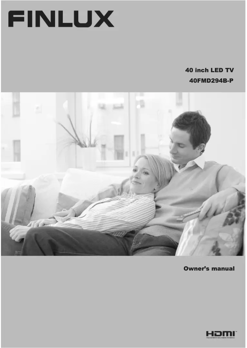 Página 1 del manual Manual de usuario Finlux 40FMD294B-P