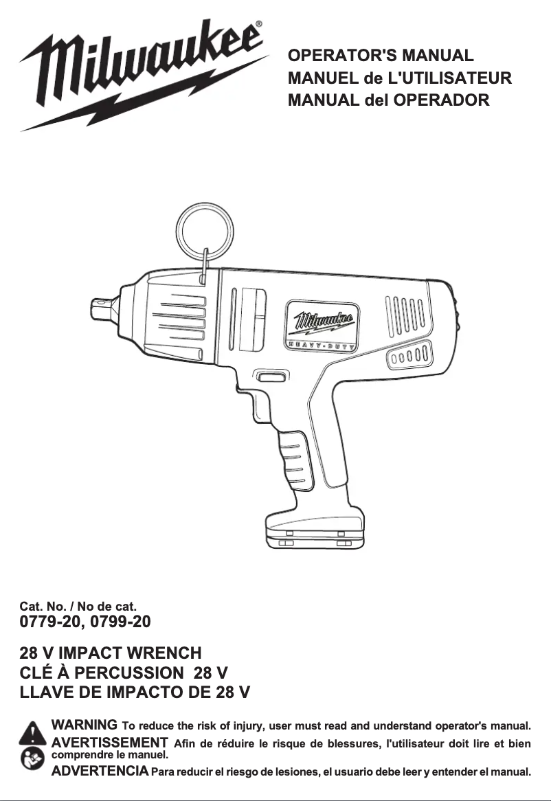 Imagen de la primera página del manual del dispositivo M28 0779-22