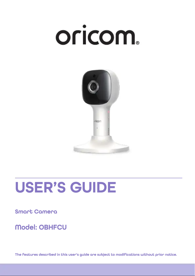 Página 1 del manual Manual de usuario Oricom OBHFCU