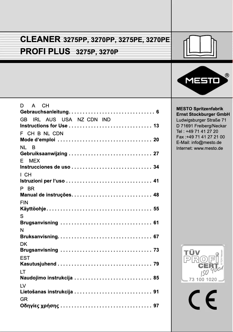 Imagen de la primera página del manual del dispositivo 3275PP