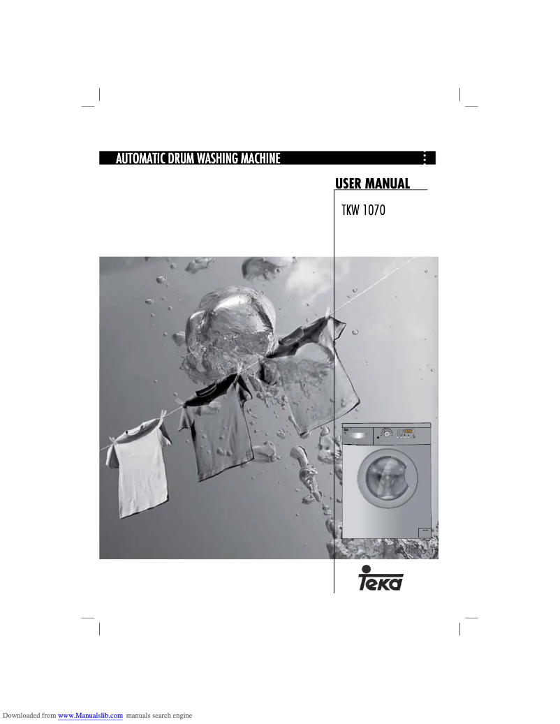 Página 1 del manual Manual de usuario Teka TKW 1070