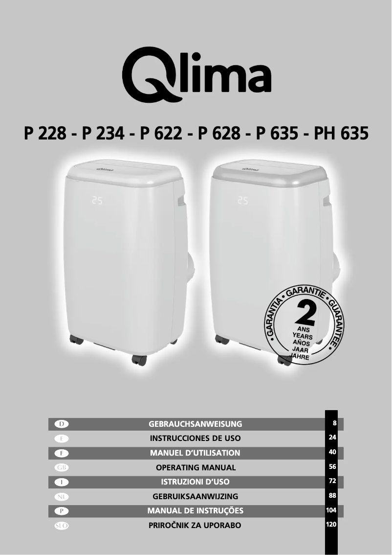 Página 1 del manual Manual de usuario Qlima P234