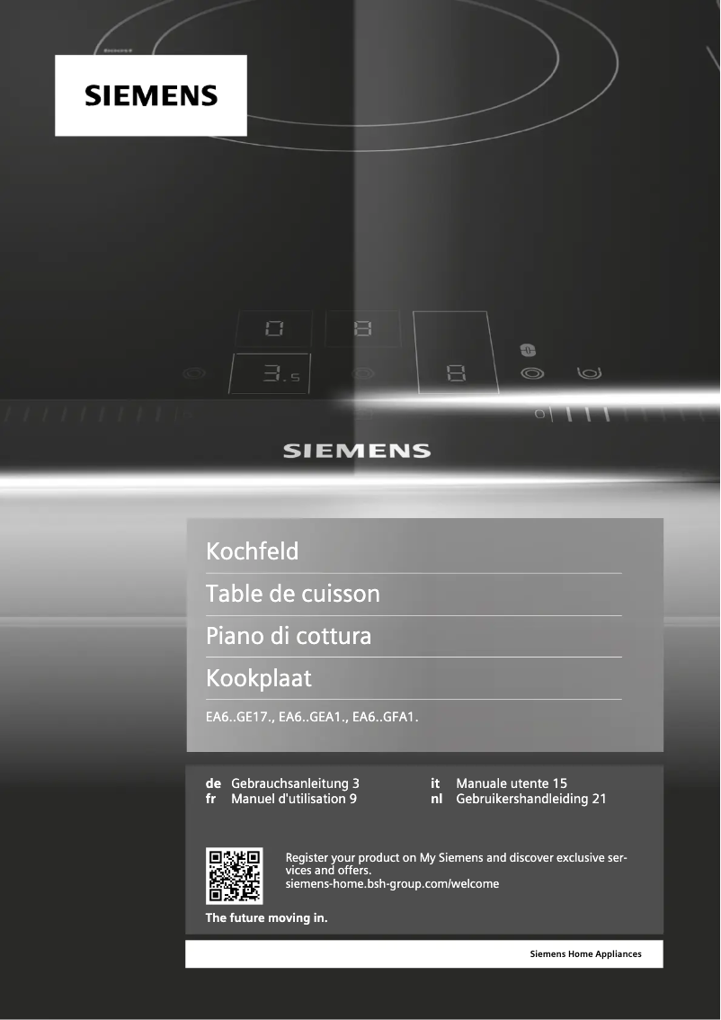 Página nº 1 - Manual de usuario Siemens iQ100 EA645GEA1C