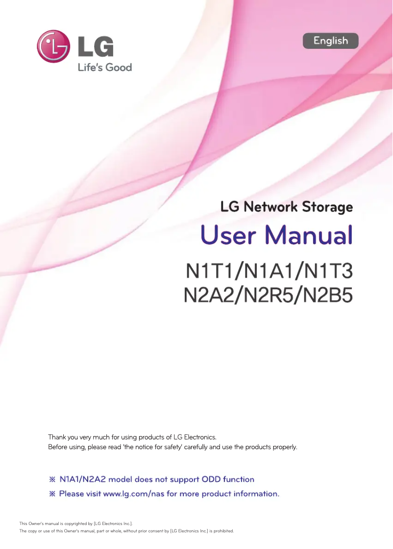 Página 1 del manual Manual de usuario LG N1T3DF1