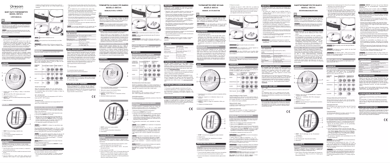 Página 1 del manual Manual de usuario Oregon Scientific BBT216