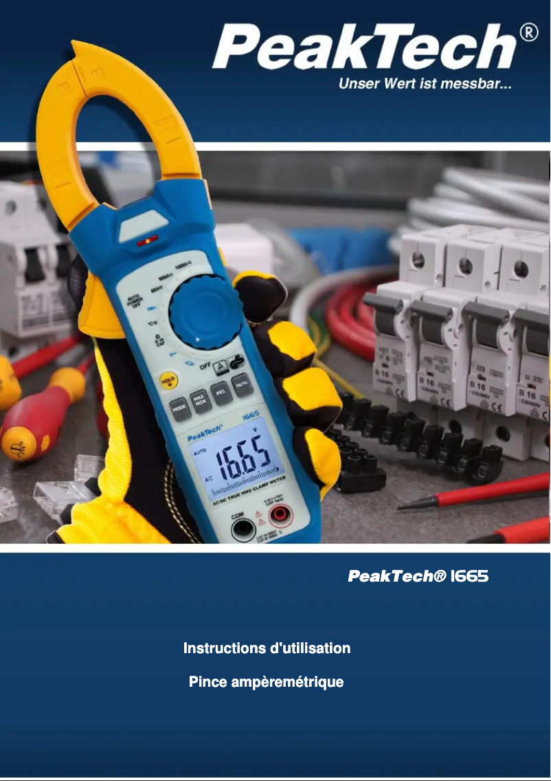 Imagen de la primera página del manual del dispositivo 1665
