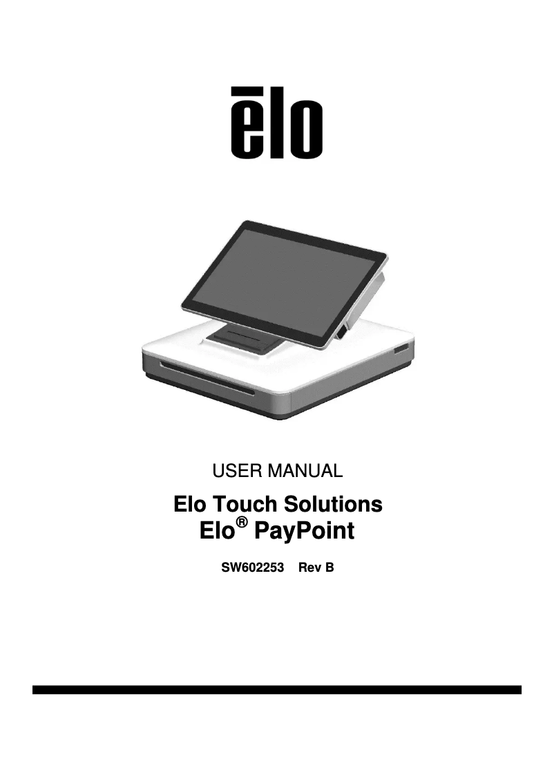 Imagen de la primera página del manual del dispositivo PayPoint