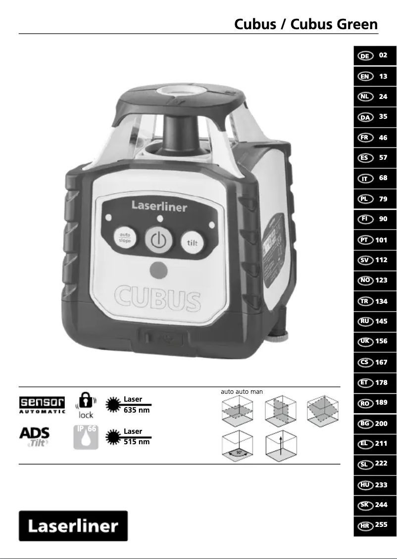 Página 1 del manual Manual de usuario Laserliner Cubus 110 S