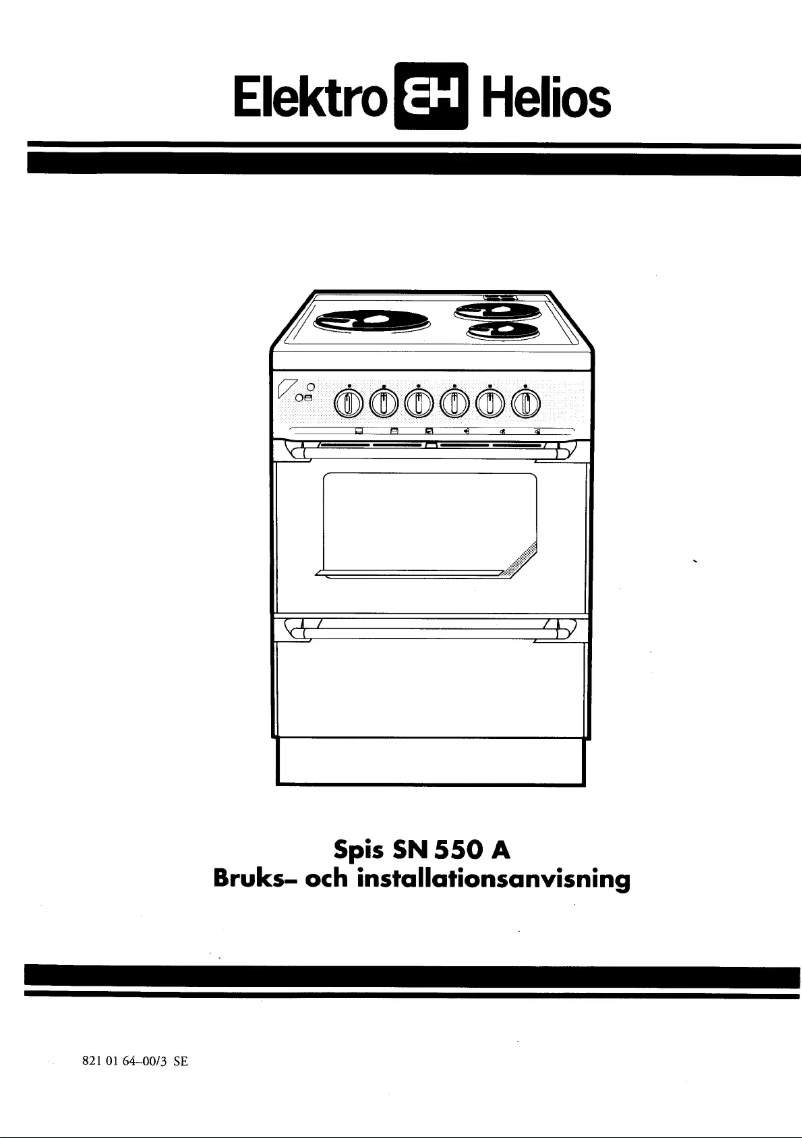 Página 1 del manual Manual de usuario Elektro Helios SN550A