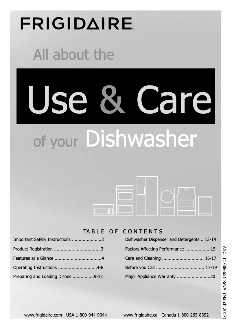 Página 1 del manual Manual de uso y mantenimiento Frigidaire FGID2479S