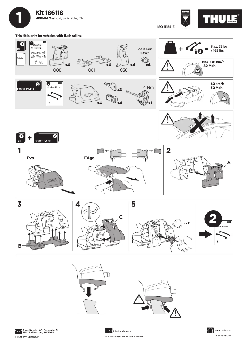 Imagen de la primera página del manual del dispositivo Kit 186118
