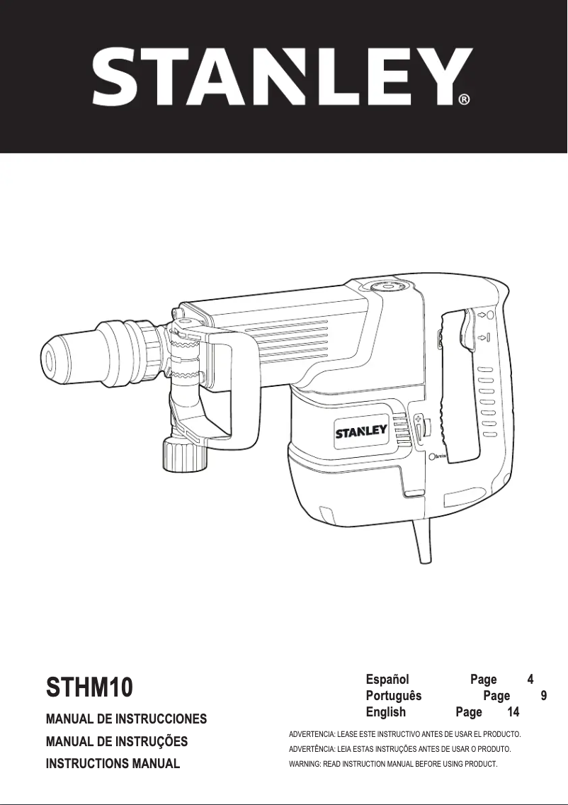 Página 1 del manual Manual de usuario Stanley STHM10
