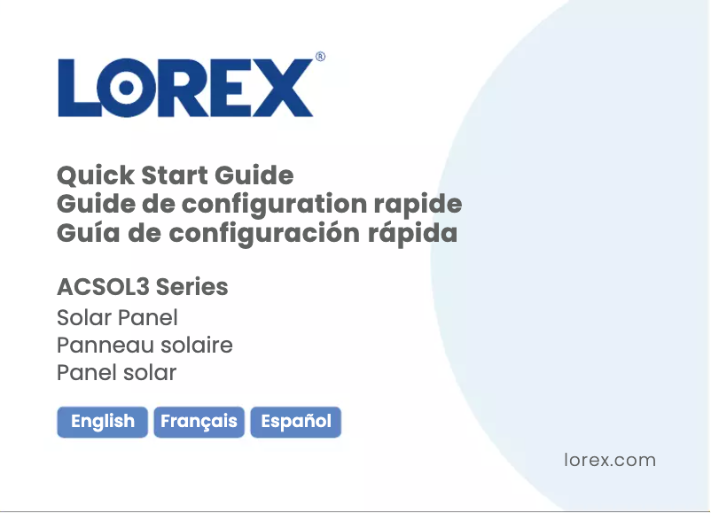 Imagen de la primera página del manual del dispositivo ACSOL3-E