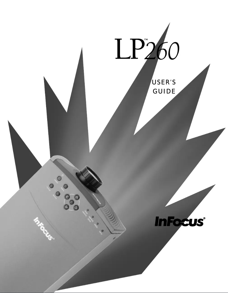 Página 1 del manual Manual de usuario InFocus LP260