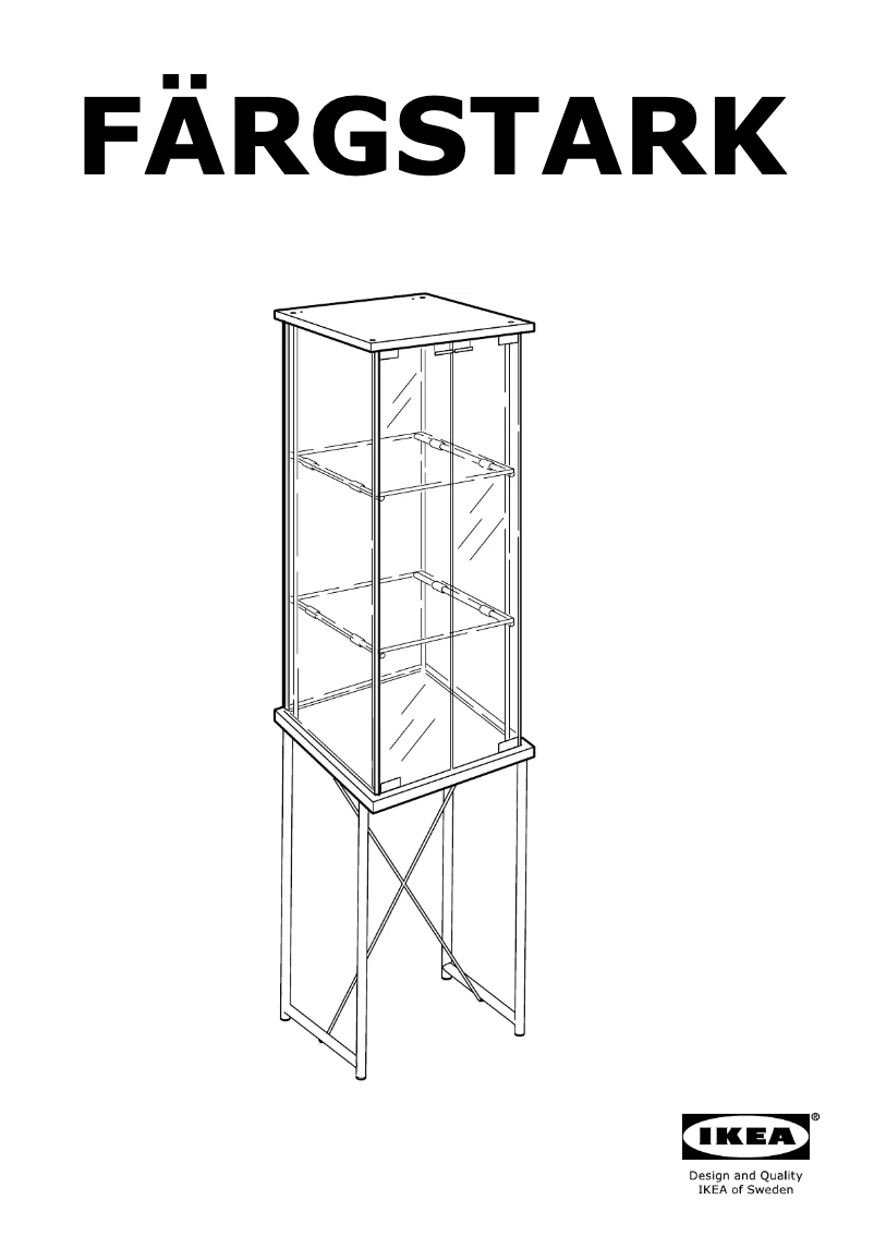 Página 1 del manual Instrucciones / montaje Ikea FÄRGSTARK