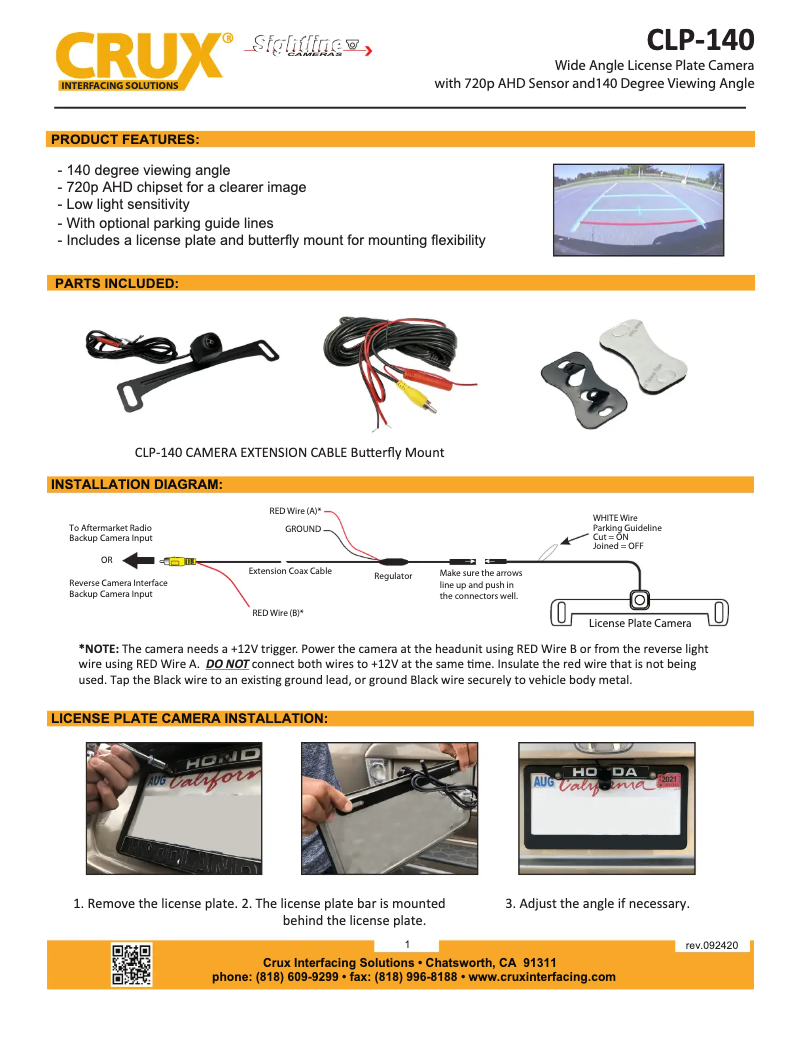 Página nº 1 - Manual de usuario CRUX CLP-140