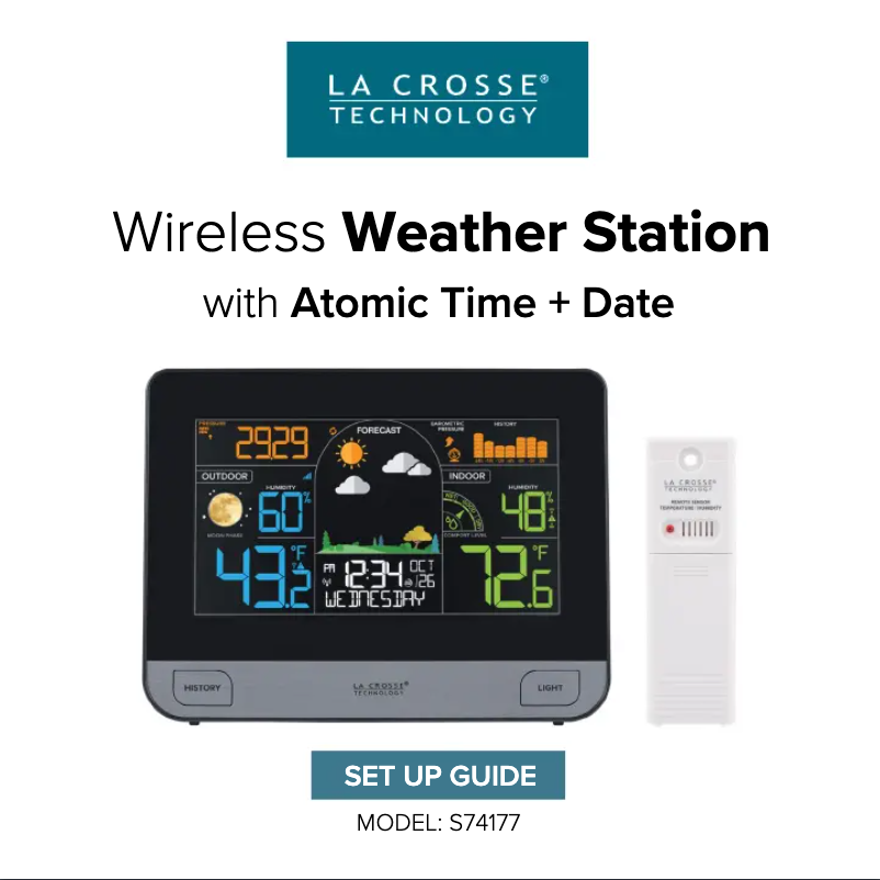 Página 1 del manual Manual de usuario La Crosse Technology S74177