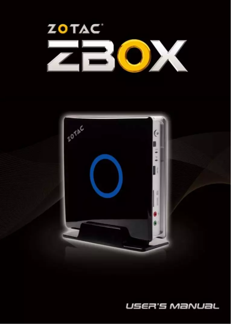 Página 1 del manual Manual de usuario Zotac ZBOX ID91 Plus
