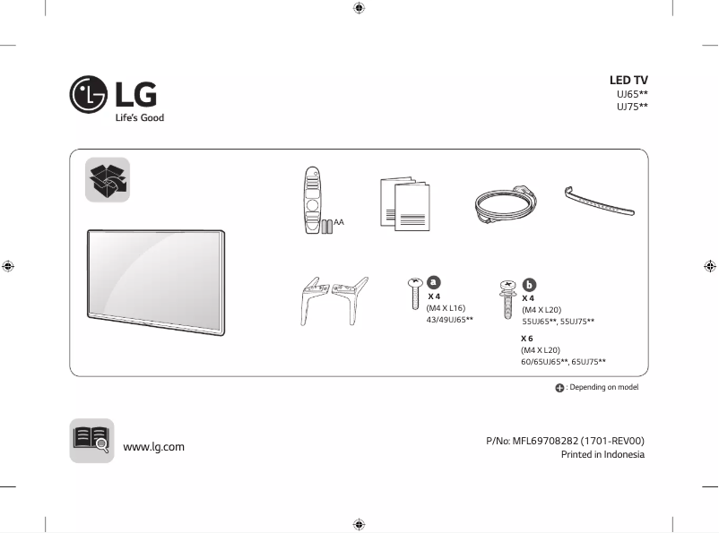 Página 1 del manual Manual de usuario LG 49UJ6520