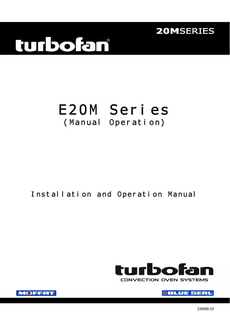 Imagen de la primera página del manual del dispositivo Turbofan E22M3
