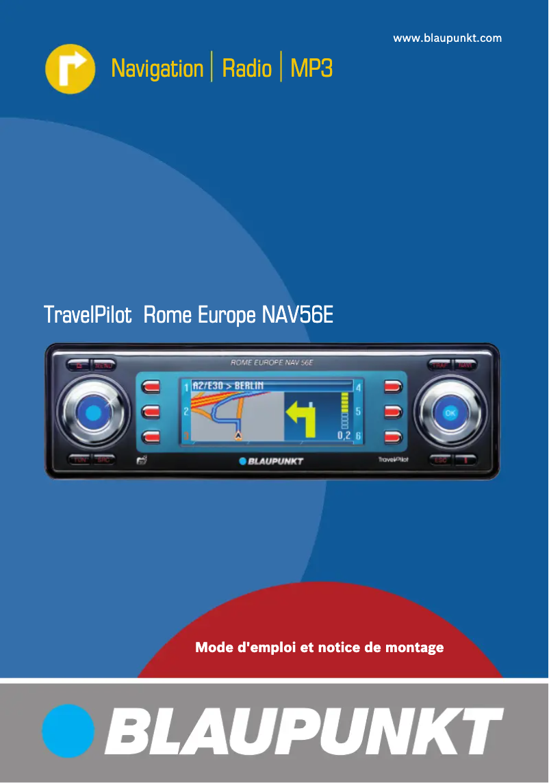 Página 1 del manual Manual de usuario Blaupunkt TravelPilot Rome Europe NAV56E