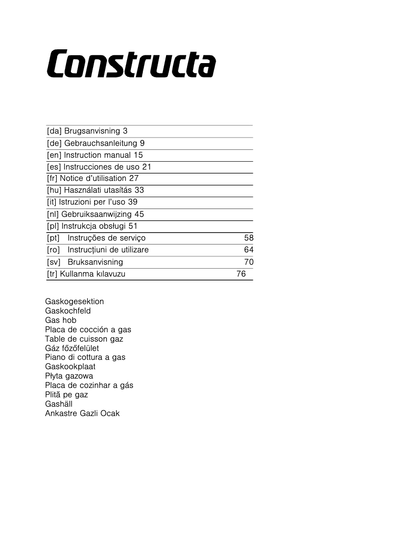 Imagen de la primera página del manual del dispositivo CA114251