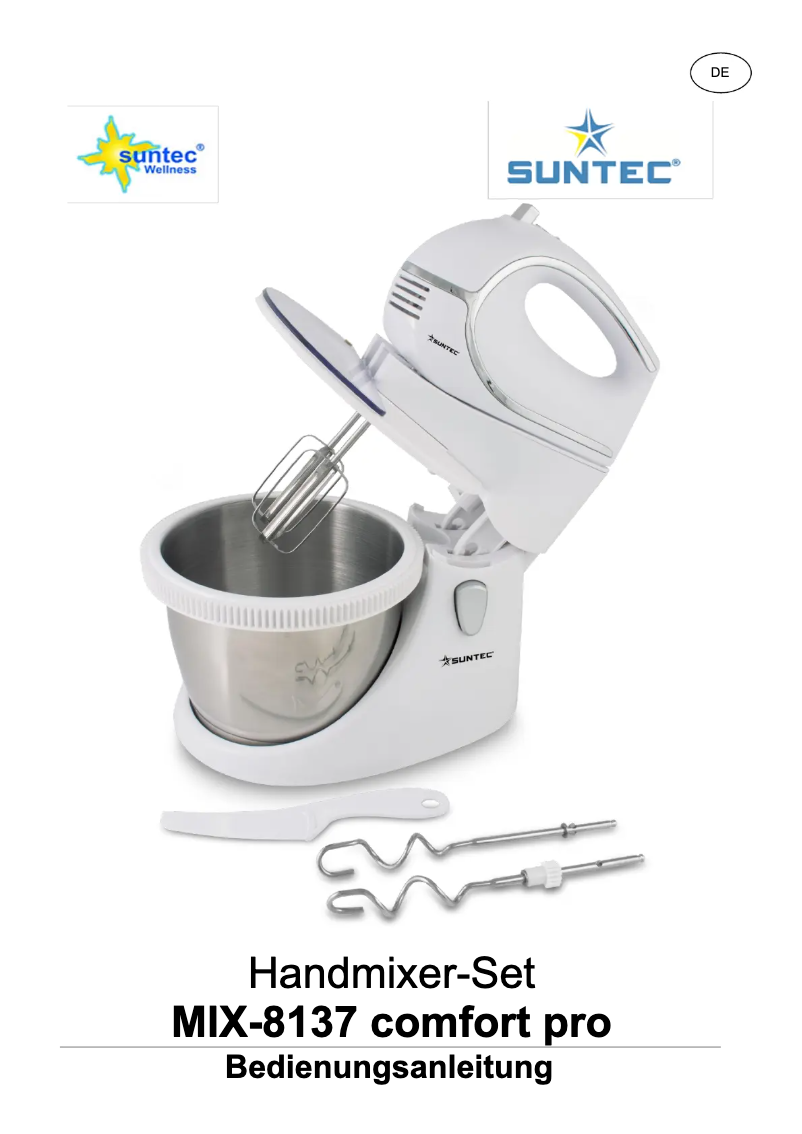 Página 1 del manual Manual de usuario Suntec MIX-8137 Comfort Pro