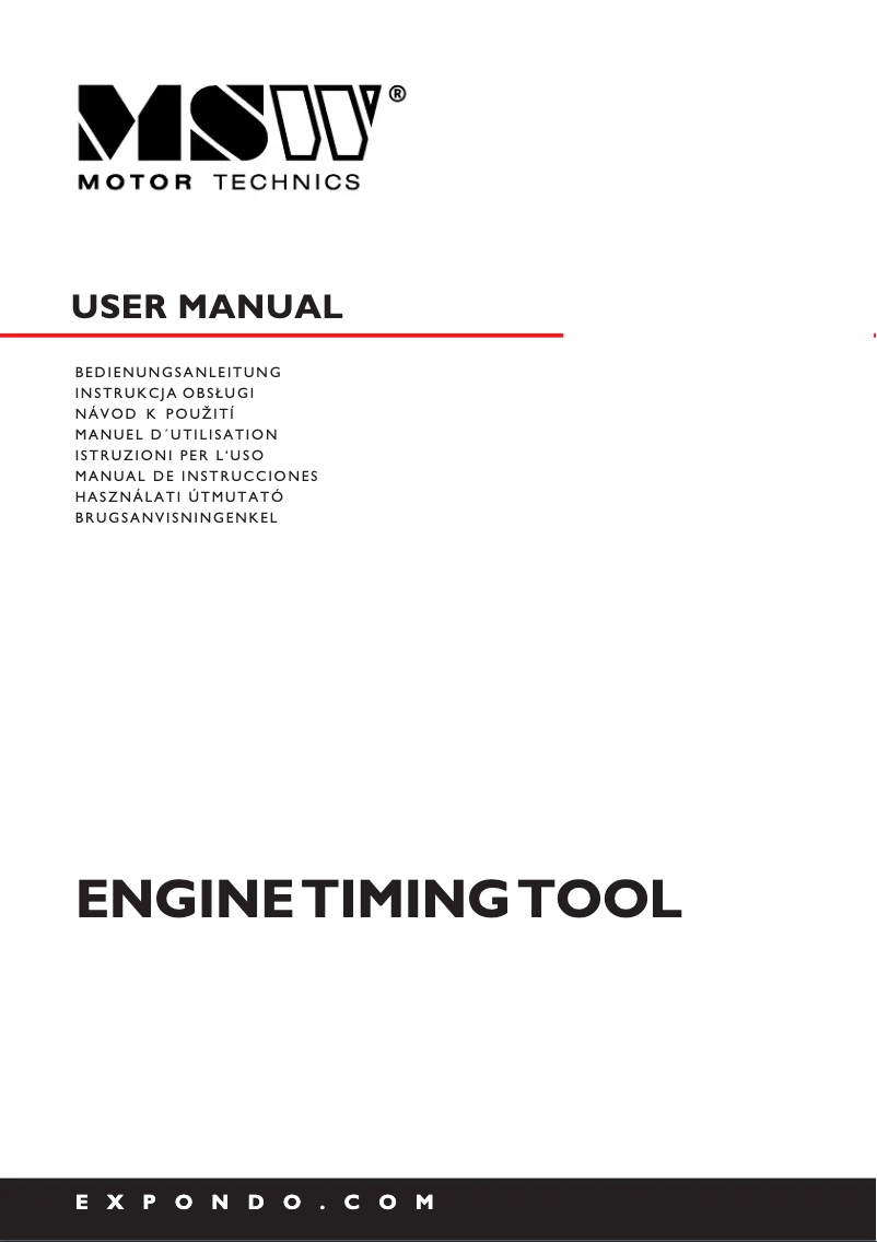 Imagen de la primera página del manual del dispositivo MSW-ETT-16