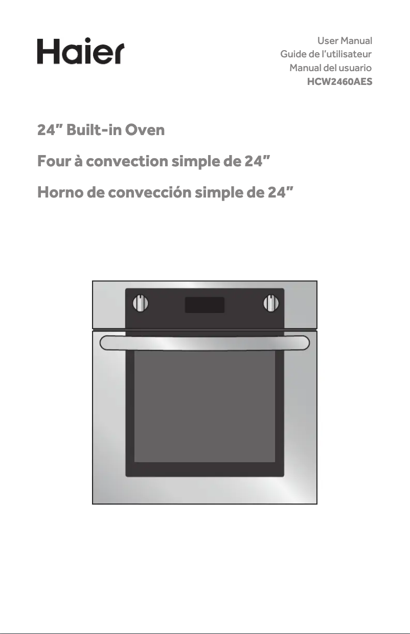 Página 1 del manual Manual de usuario Haier HCW2460AES