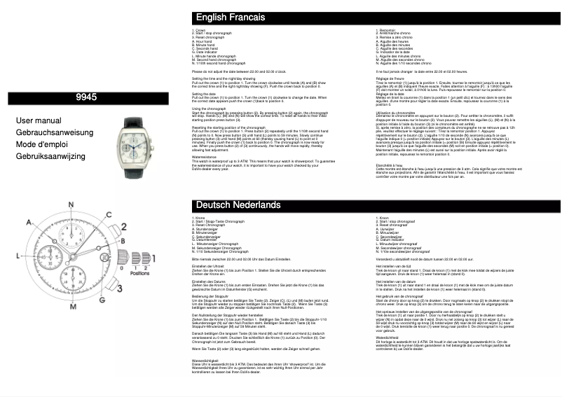 Página 1 del manual Manual de usuario Davis 9945