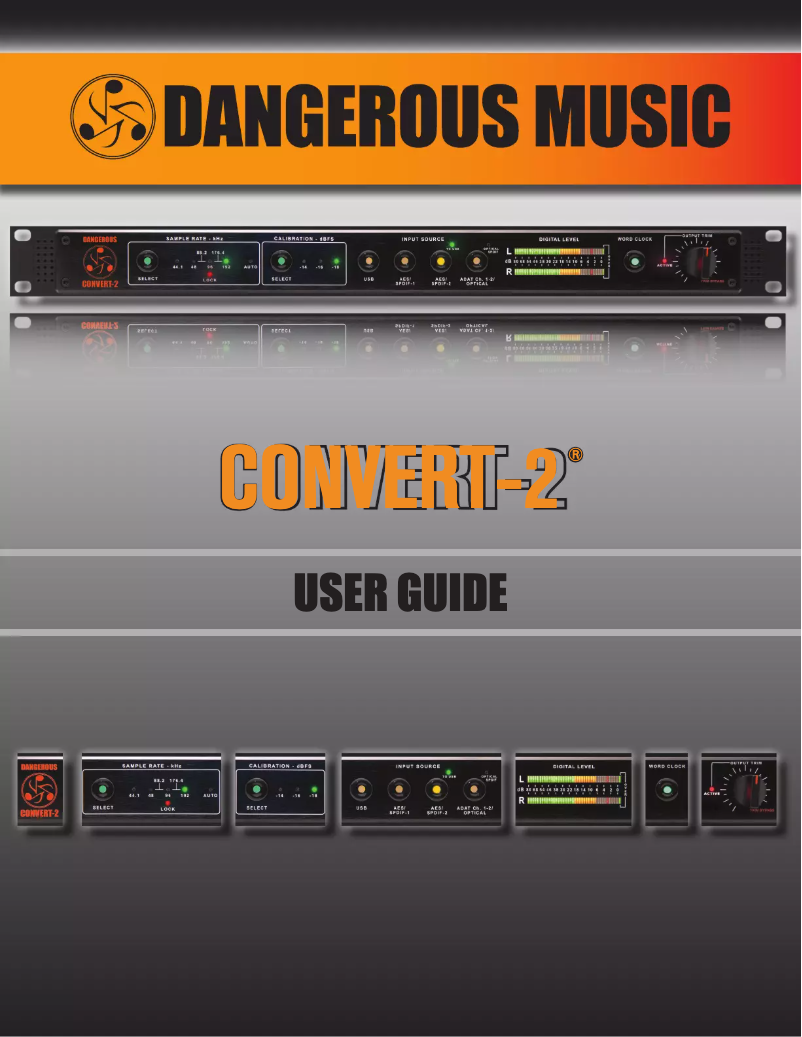 Página 1 del manual Manual de usuario Dangerous Music CONVERT-2