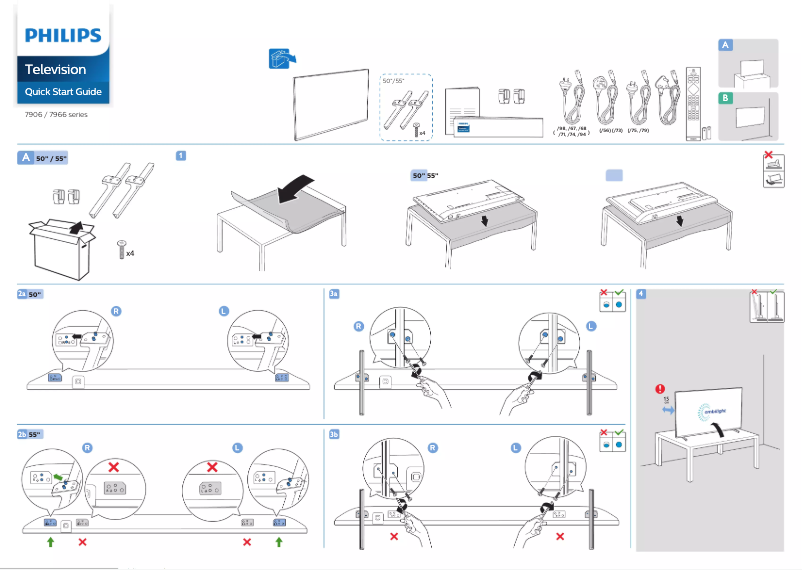 Imagen de la primera página del manual del dispositivo 50PUT7906