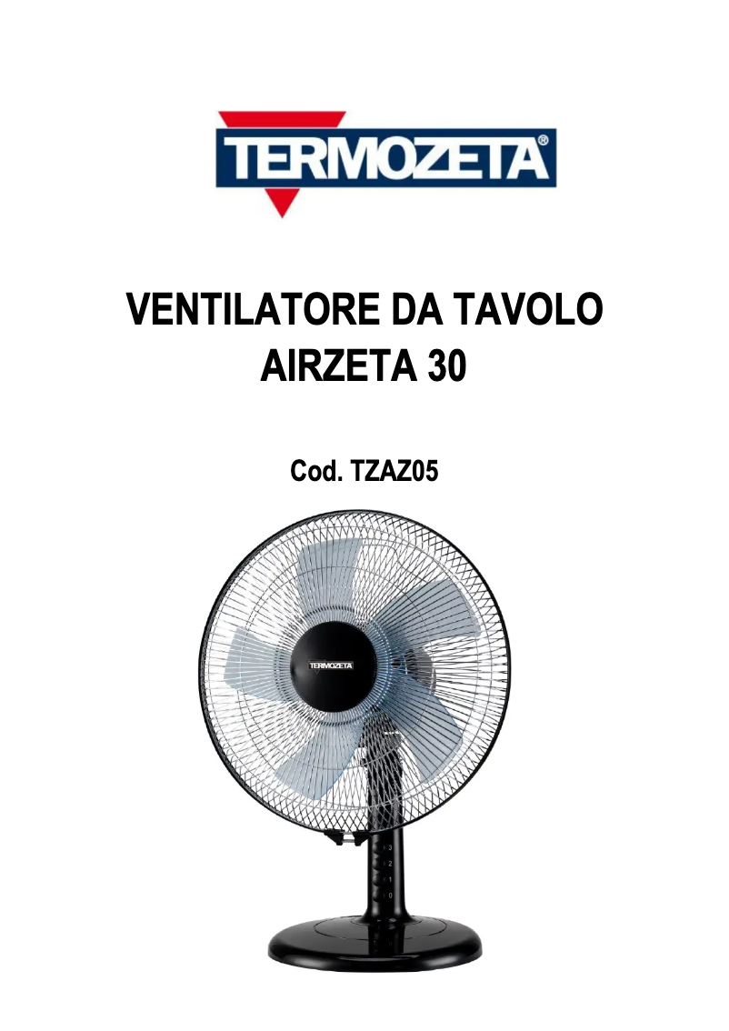 Página 1 del manual Manual de usuario Termozeta Airzeta 30