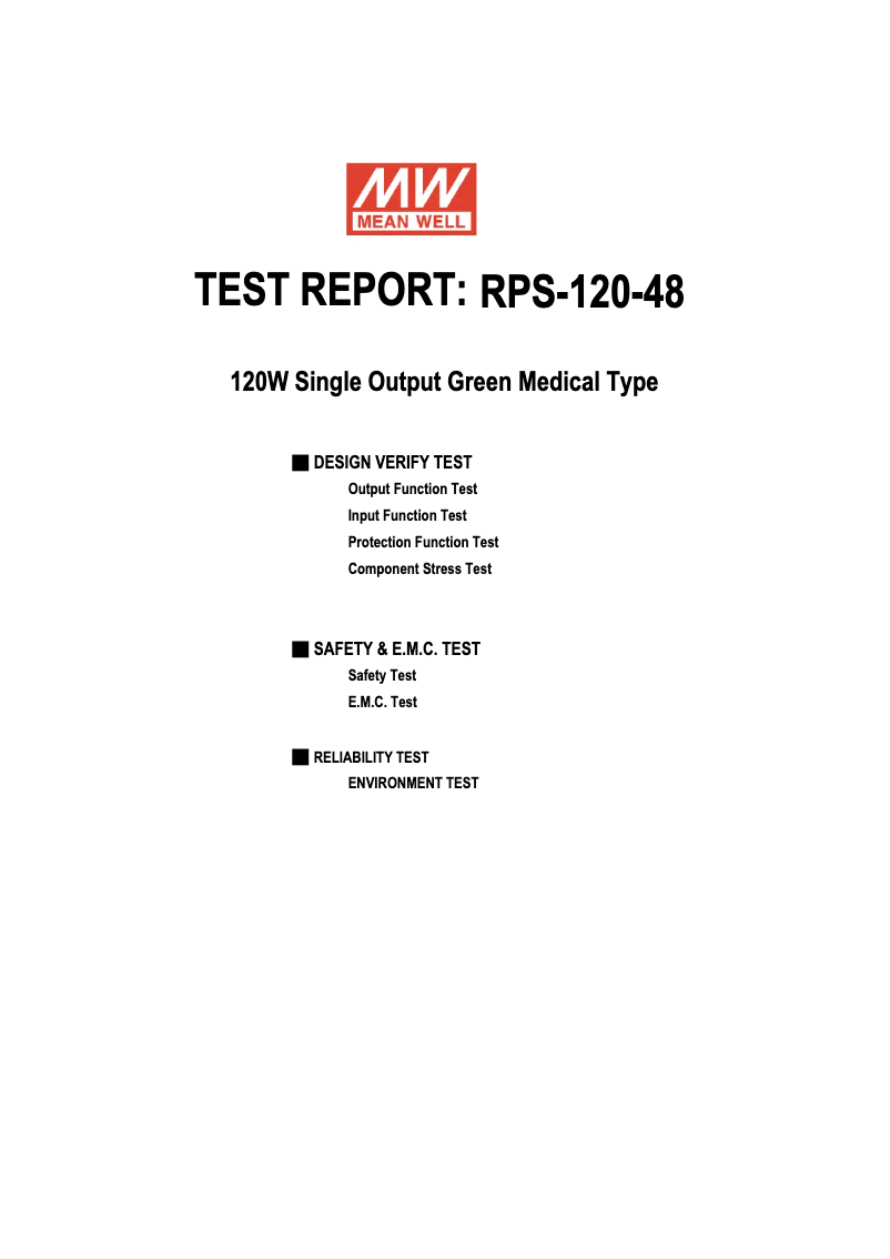 Página nº 1 - Ficha técnica Mean Well RPS-120-48