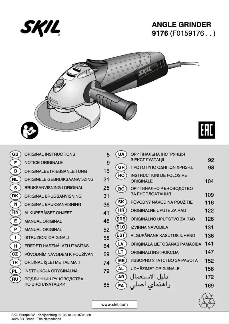 Imagen de la primera página del manual del dispositivo 9176 AA