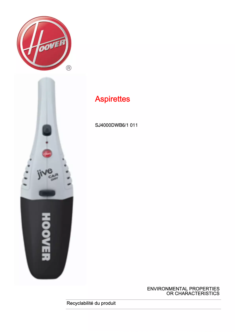 Imagen de la primera página del manual del dispositivo SJ4000DWB6/1 011