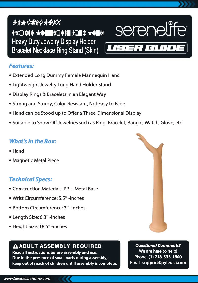 Imagen de la primera página del manual del dispositivo SLMAQLGHD75