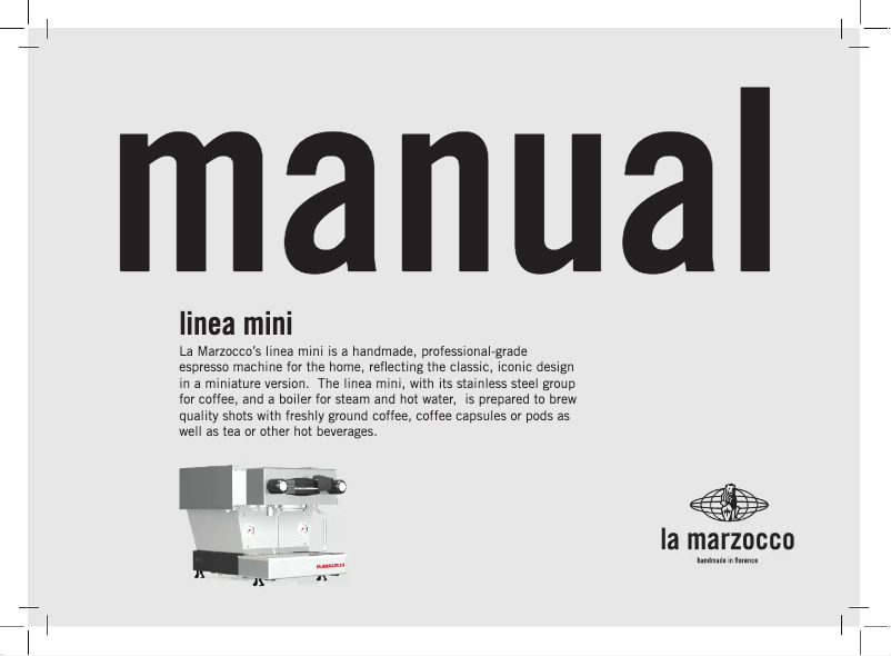 Imagen de la primera página del manual del dispositivo Linea Mini