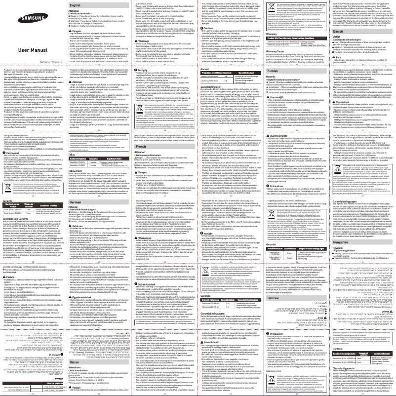 Imagen de la primera página del manual del dispositivo SI-M9W085AD1EU