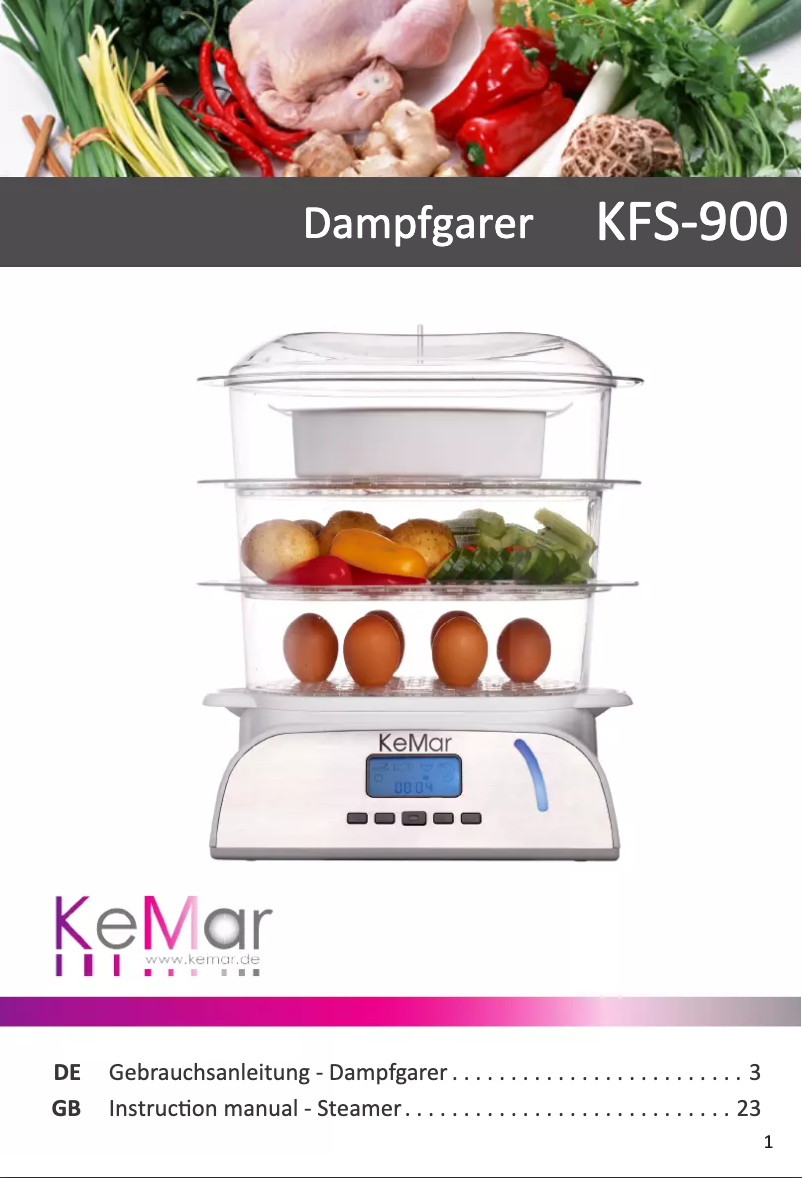 Página 1 del manual Manual de usuario KeMar KFS-900