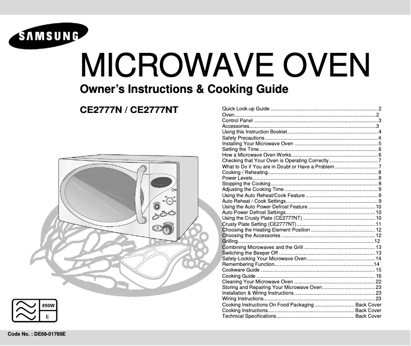 Imagen de la primera página del manual del dispositivo CE2777N